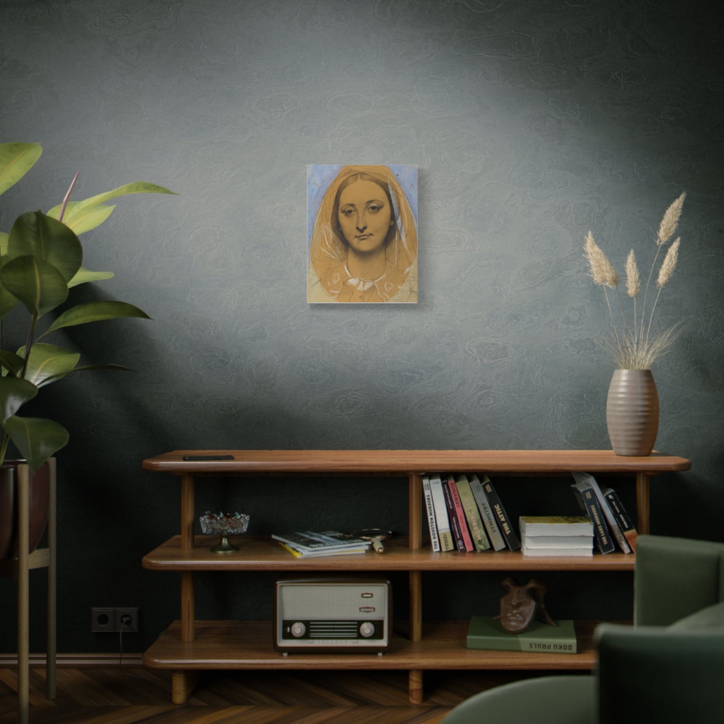 Mademoiselle Mary de Borderieux by Jean Auguste Dominique Ingres Matte Stretched Canvas Wall Art