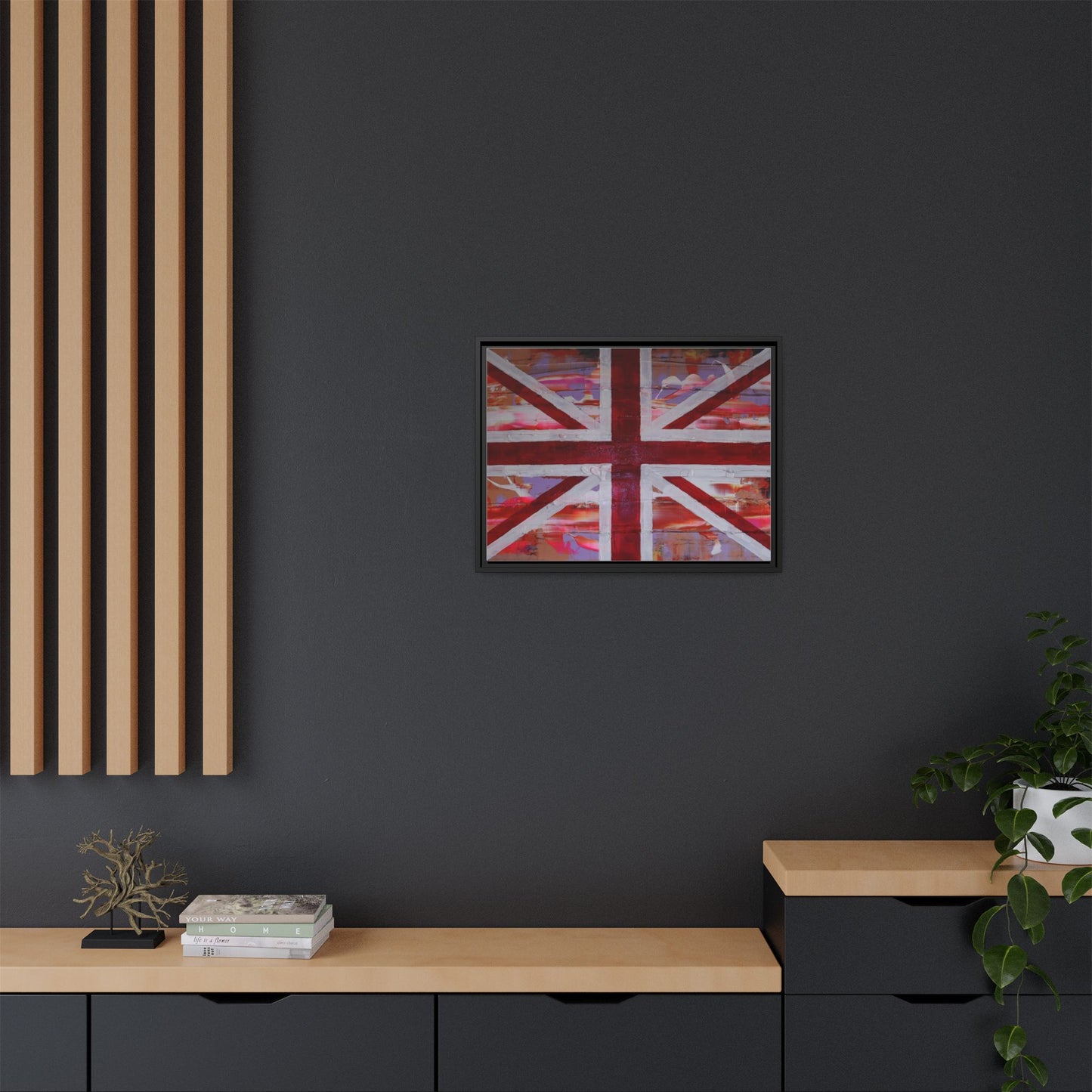 Union Jack is back! by Norman Barrett Framed Matte Canvas Print Wall Art