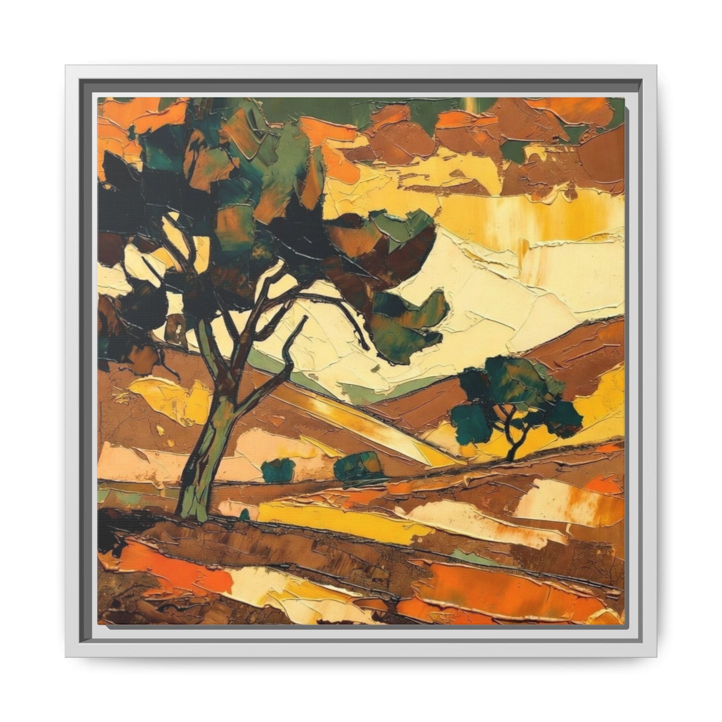 Framed Matte Canvas Landscape Art Print