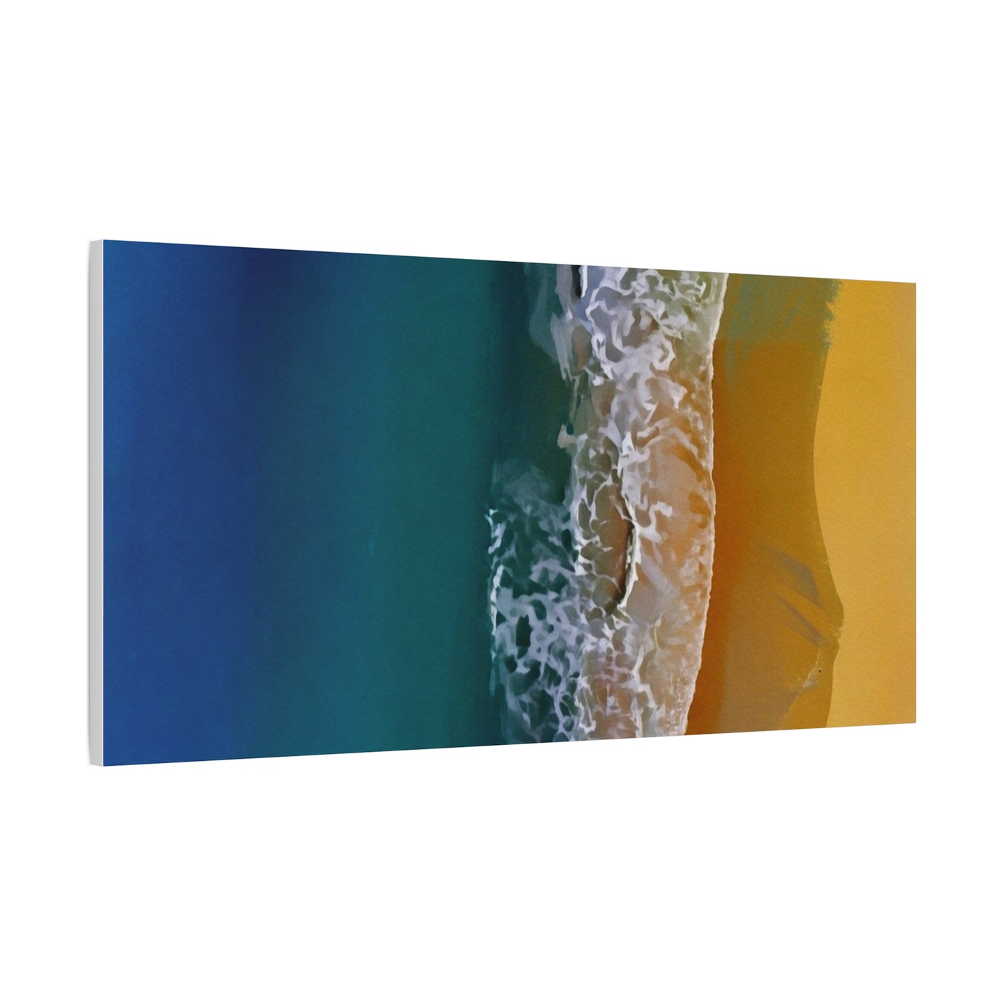 Coastal Waves Matte Canvas Print — Ocean Beach Wall Art