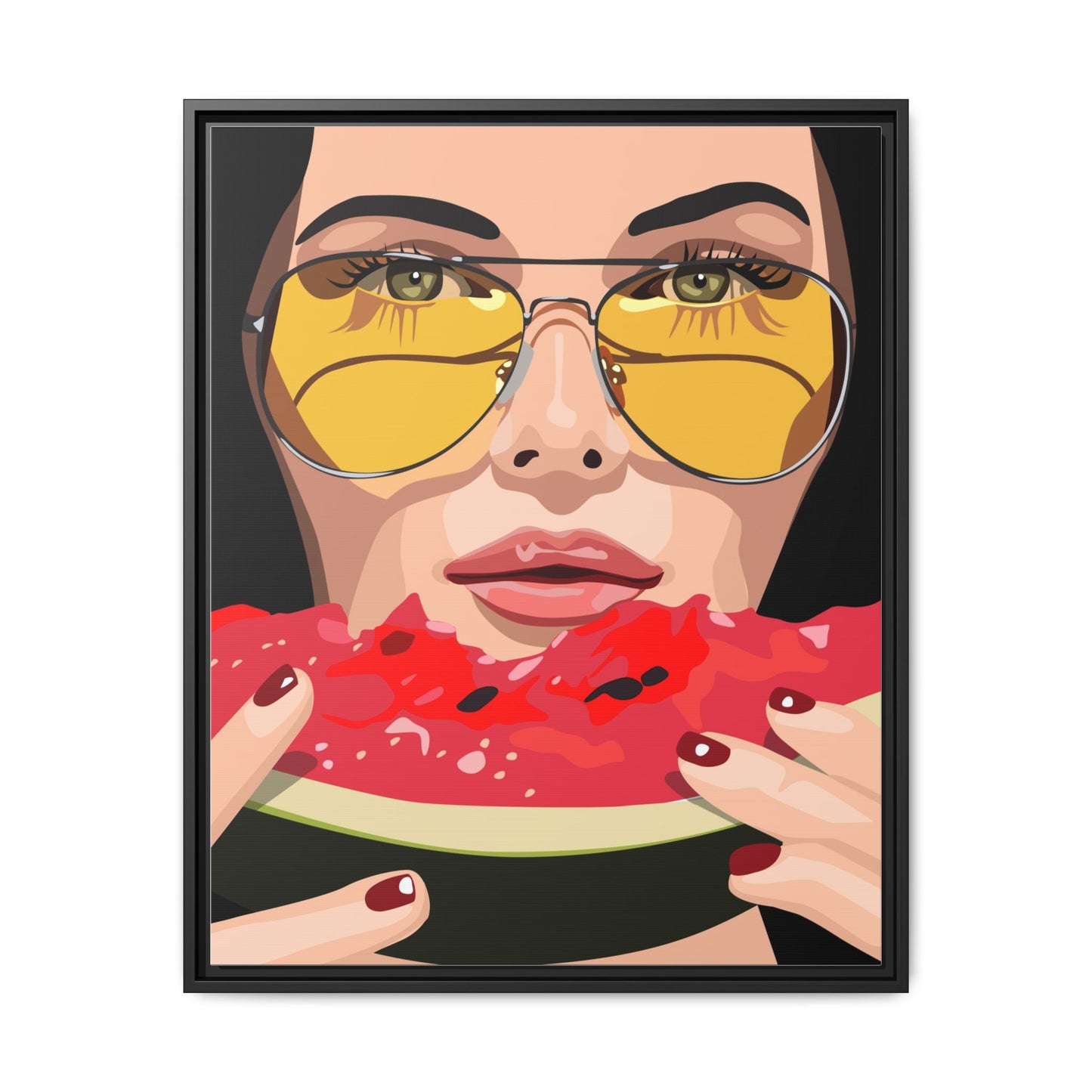 Vivid 81 by Orit Fuchs Framed Matte Canvas Wall Art