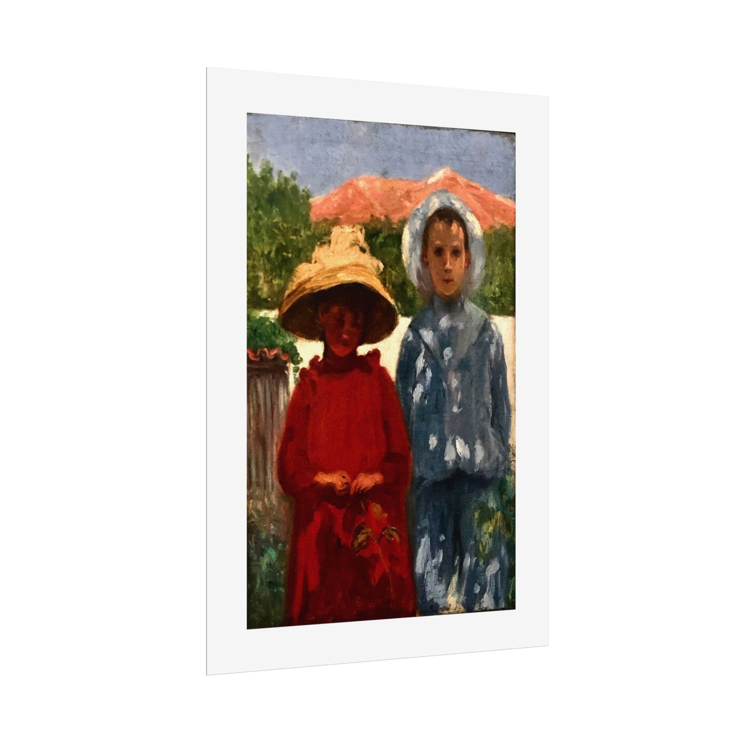 Portrait of the painter's sons by António Carneiro Wall Art Print