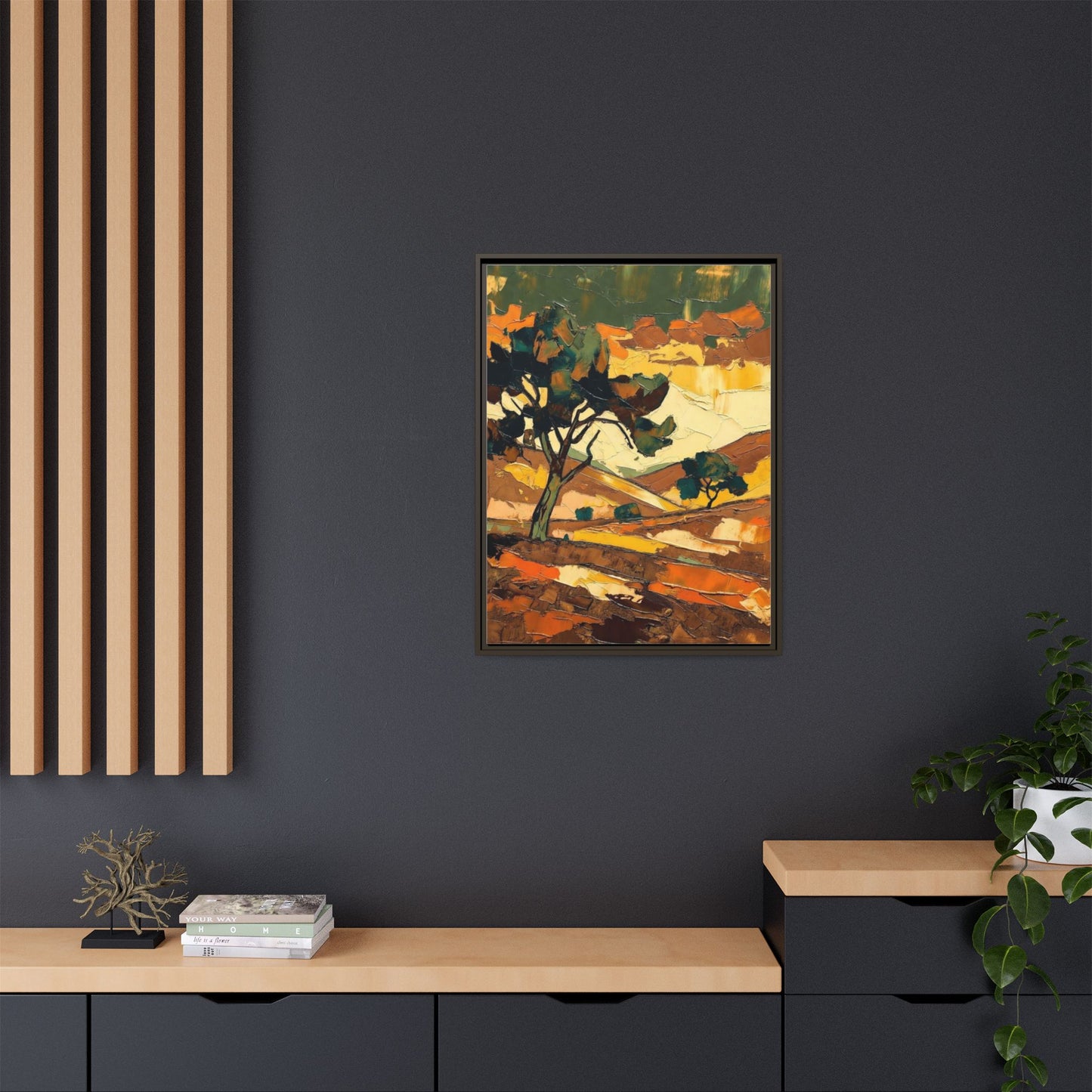 Framed Matte Canvas Landscape Art Print