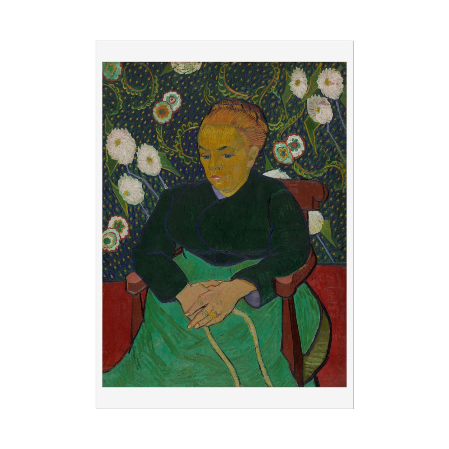 Madame Roulin Rocking the Cradle (La berceuse) by Vincent Van Gogh Wall Art Print