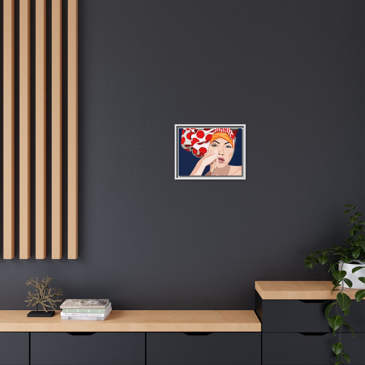 Vivid 20 by Orit Fuchs Pop Art Matte Canvas Framed Wall Art Print