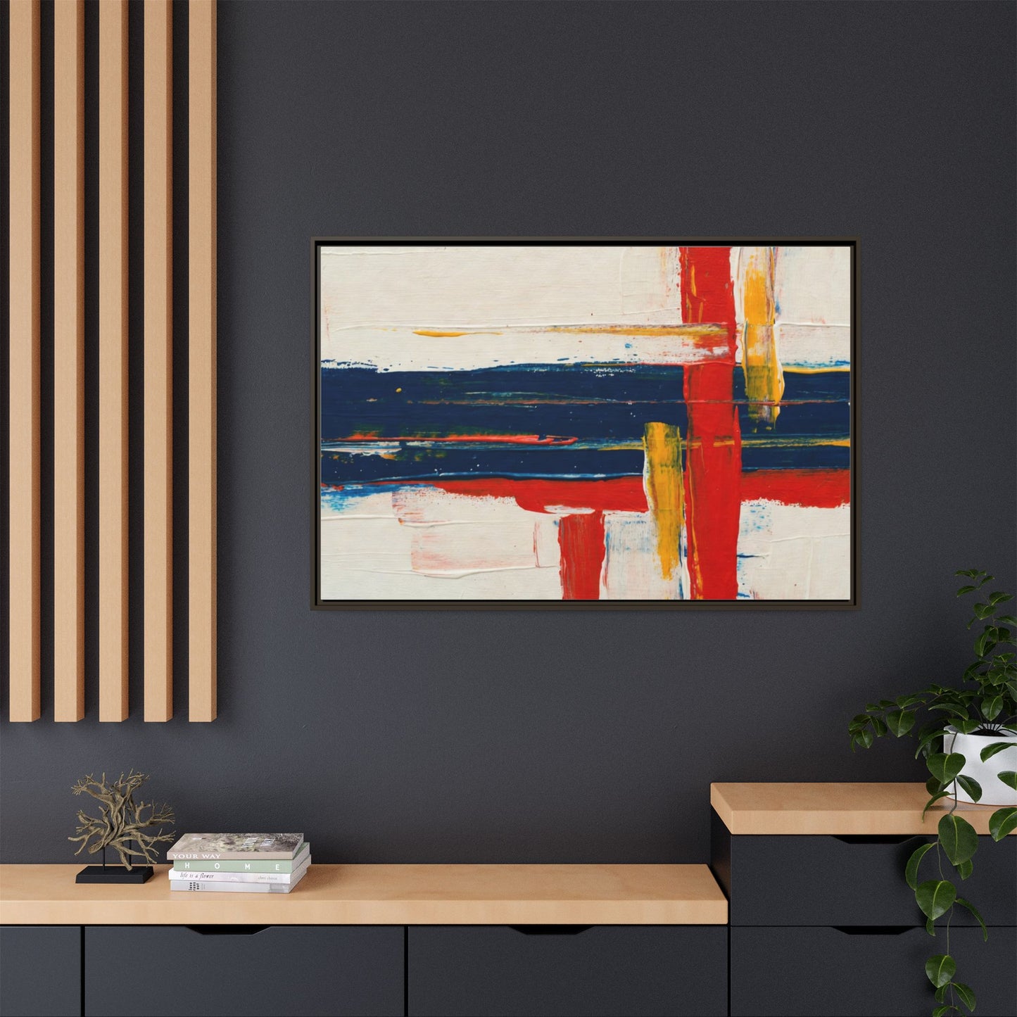 Matte Canvas, Framed (Multi-color)