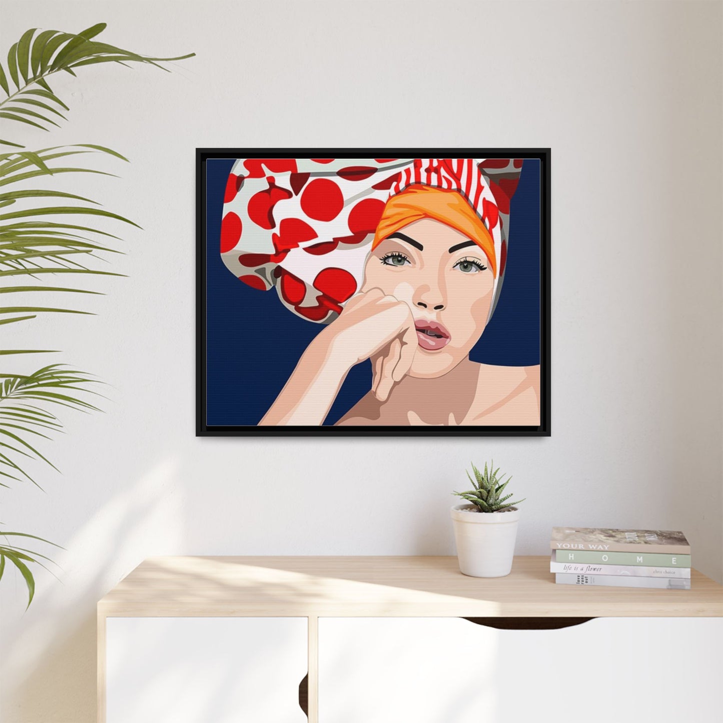 Vivid 20 by Orit Fuchs Pop Art Matte Canvas Framed Wall Art Print