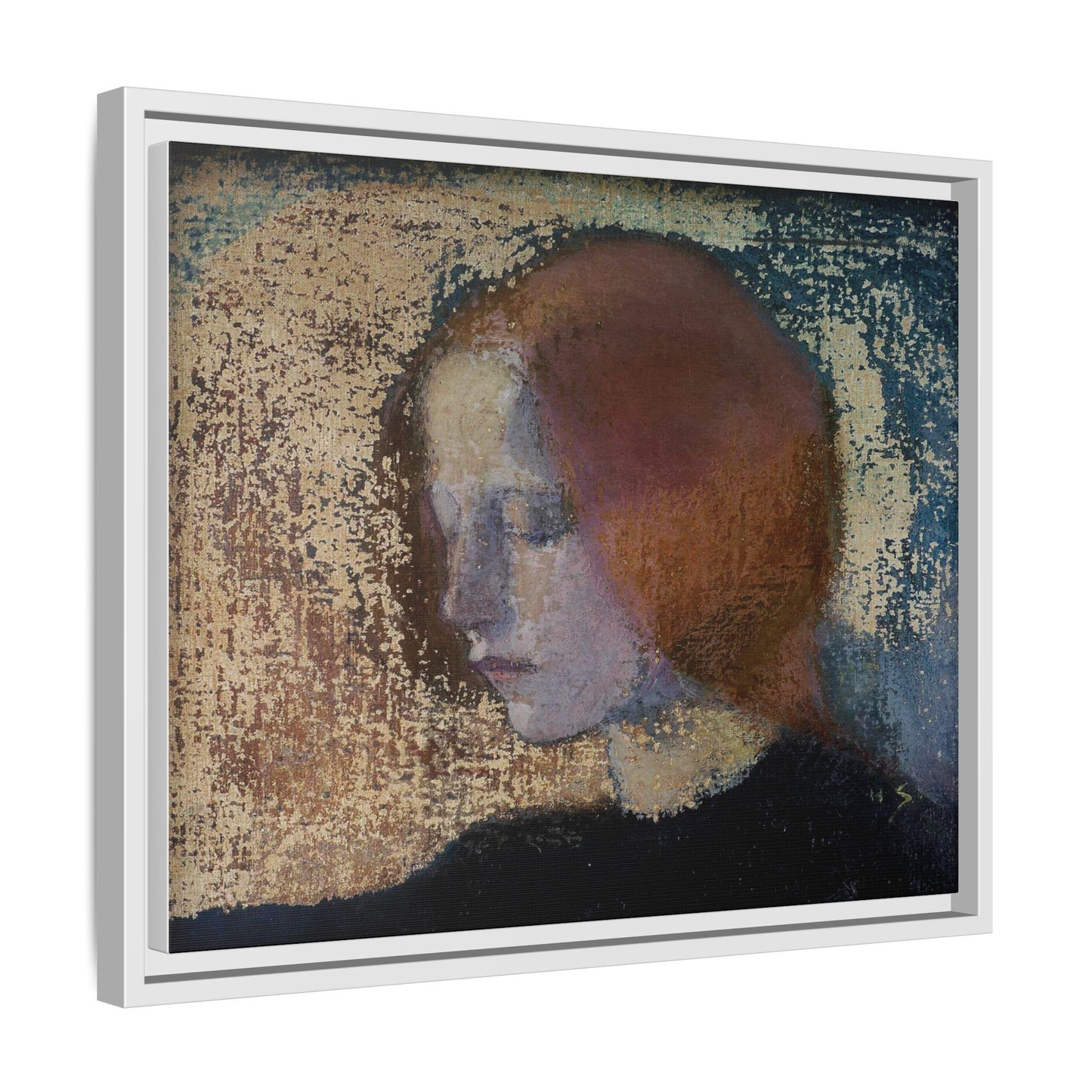 Fragment by Helena Schjerfbeck Framed Matte Canvas Art Print