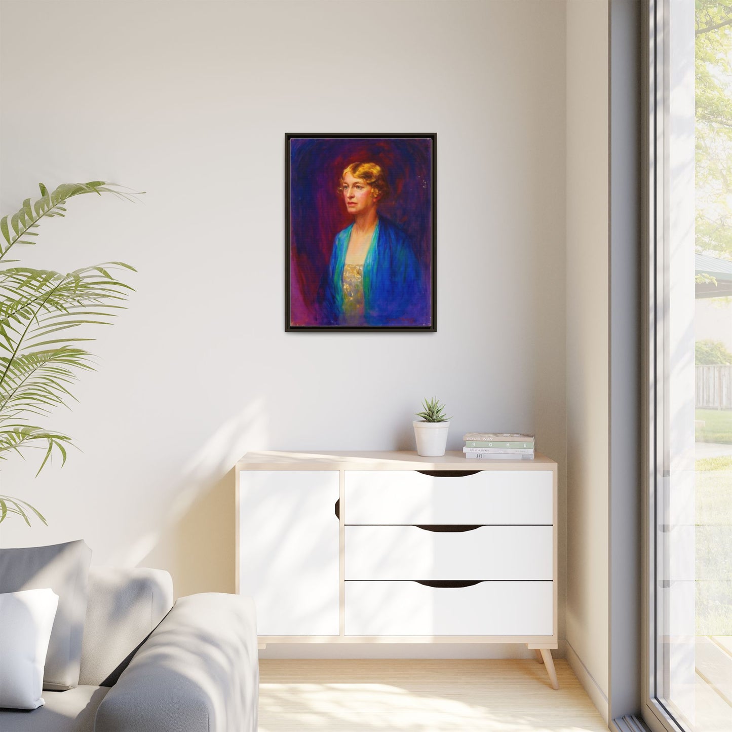 Matte Canvas Portrait , Framed (Multi-color)