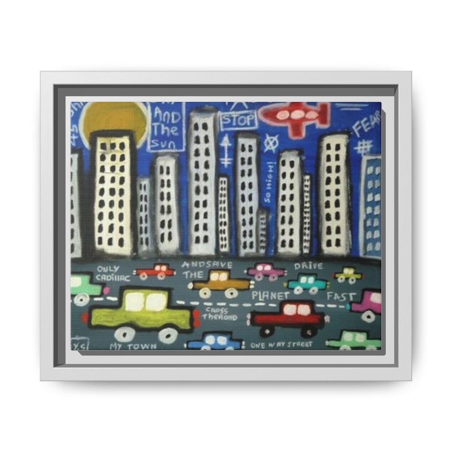 Only Cadillac 2 by Yann Sciberras Framed Matte Canvas Wall Art Print