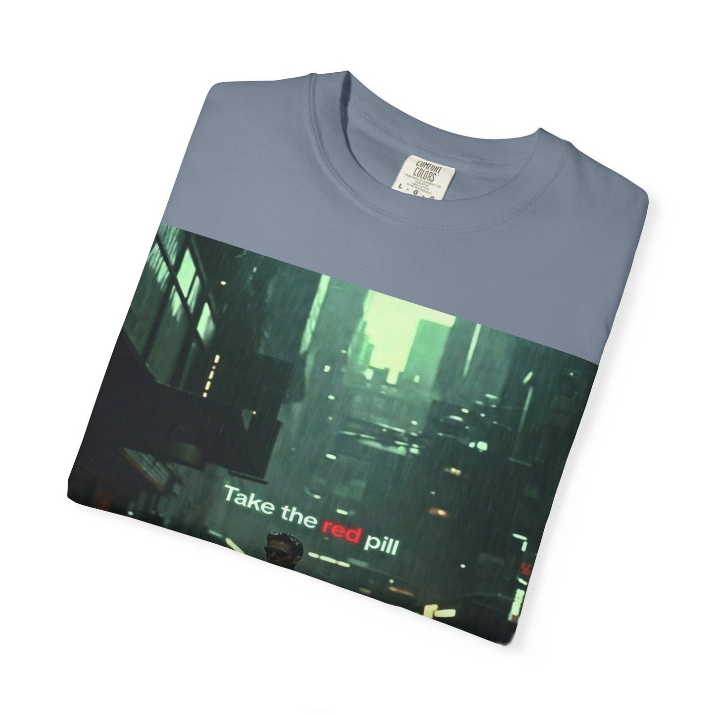 Take the Red Pill T-Shirt — Cyberpunk Noir Graphic Tee