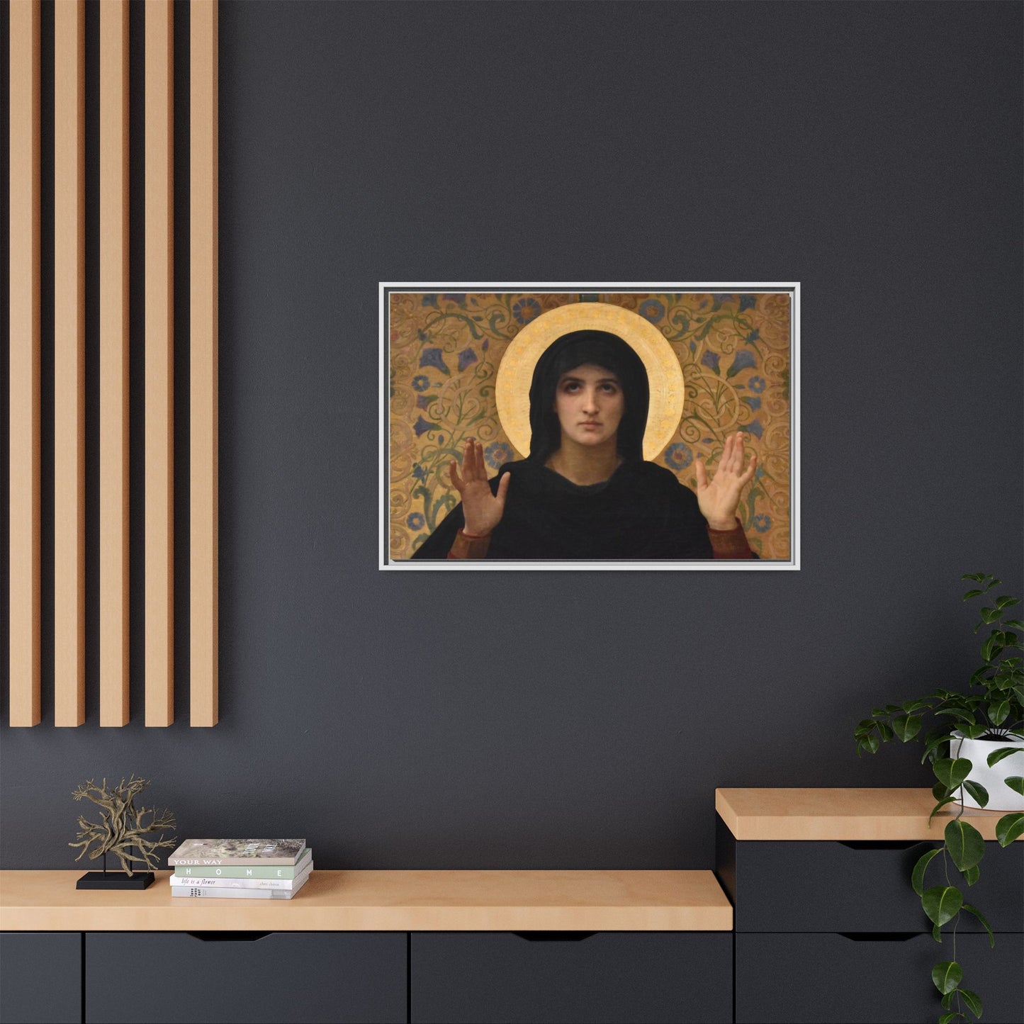 La Vierge consolatrice by William Adolphe Bouguereau Framed Matte Canvas Wall Art