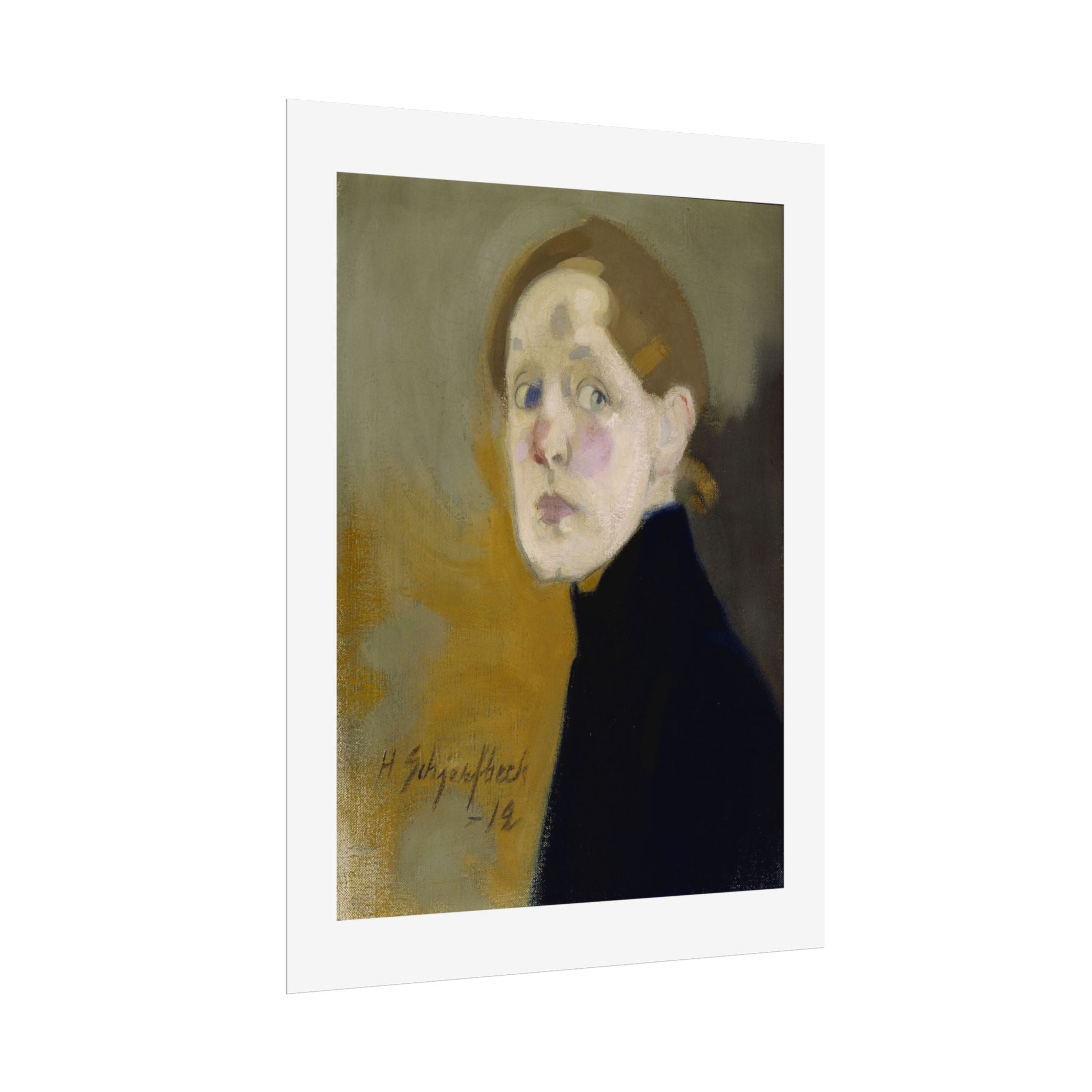 Selbstbildnis by Helena Schjerfbeck Wall Art Print