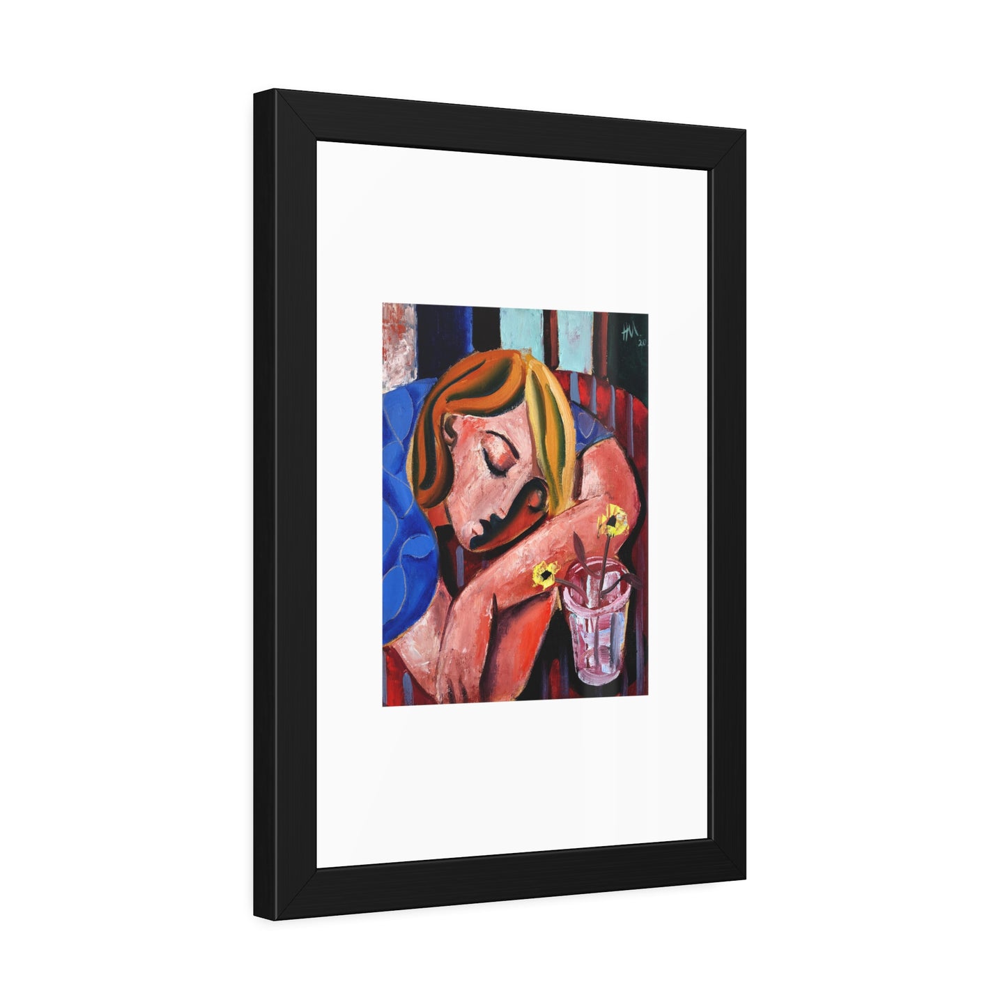 When she finally woke the world around her had changed unrecognizably by Hennie Niemann jnr Framed Wall Art Print