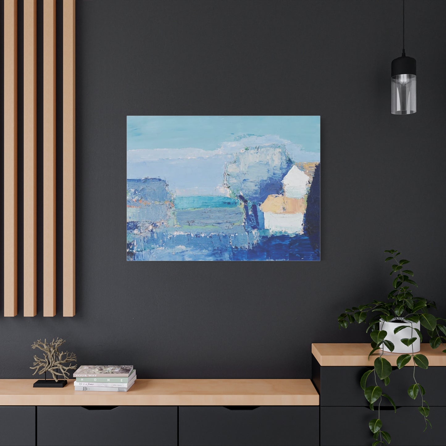 Paysage de Provence by Nicolas de Staël Matte Stretched Wall Art Print