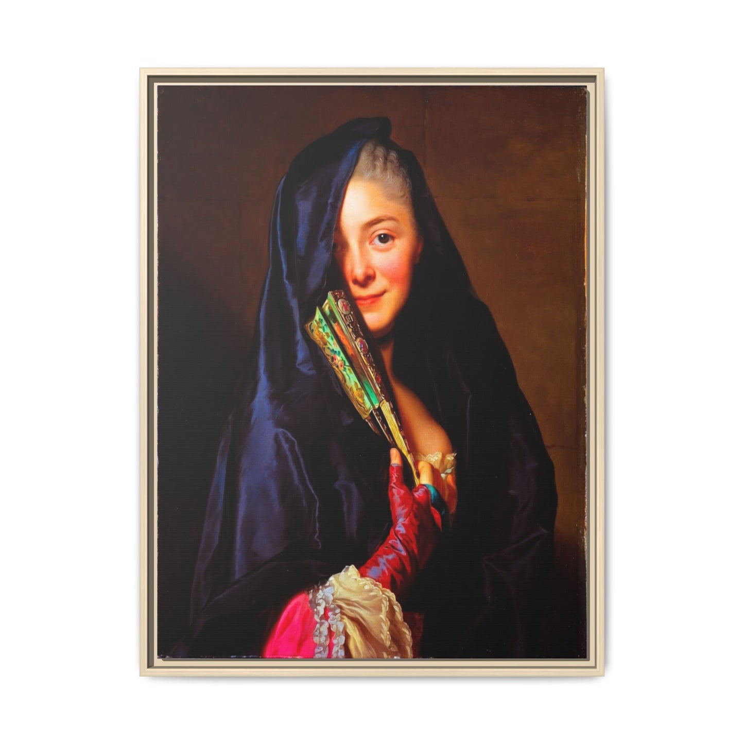 Framed Matte Canvas Wall Art — Classical Portrait Print