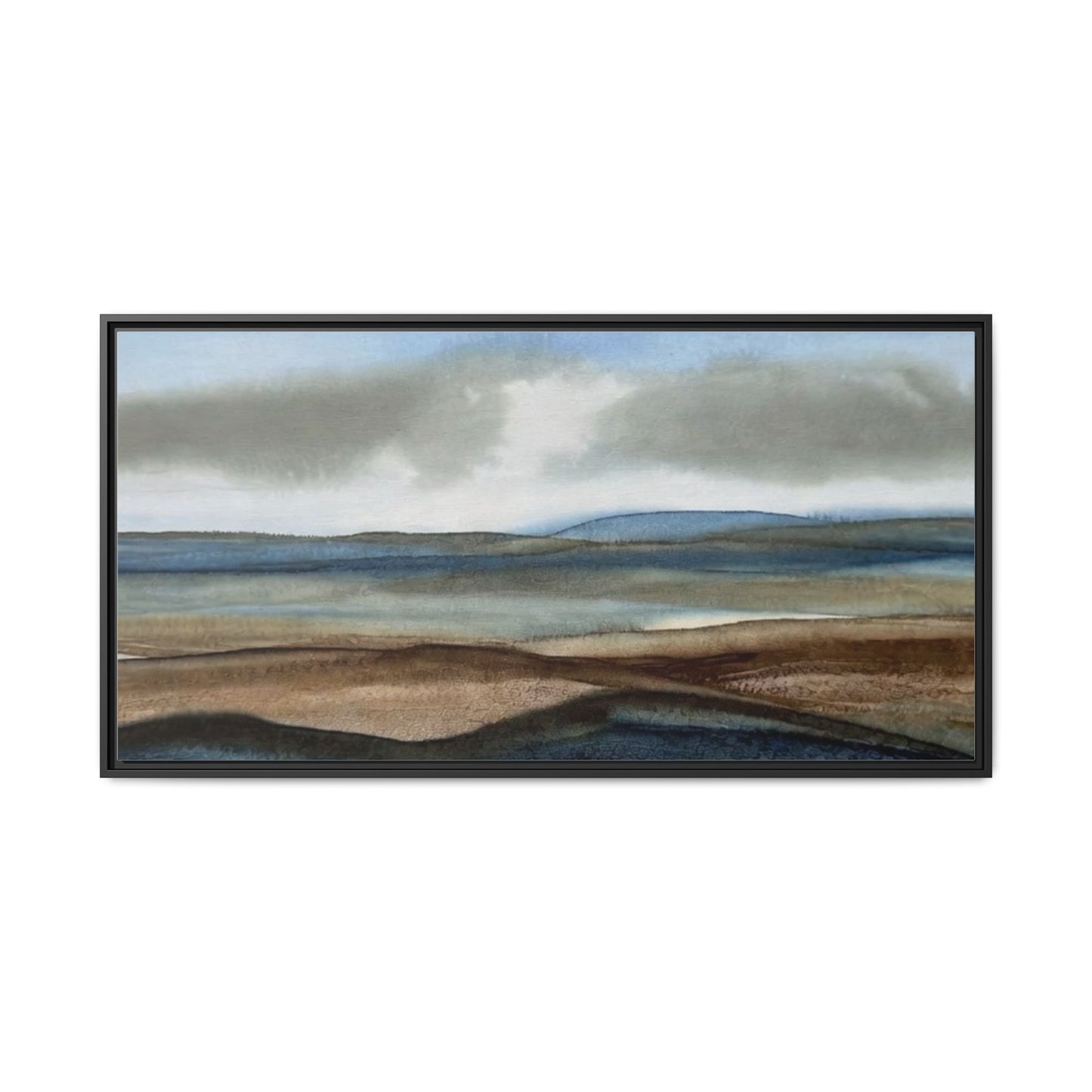 Matte Canvas Landscape, Framed (Multi-color)