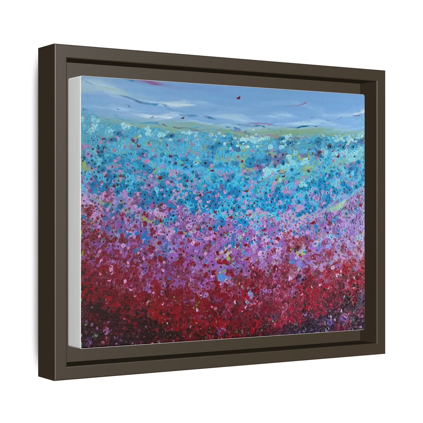 Bloom by Unknown Framed Matte Canvas Abstract Floral Field Wall Art