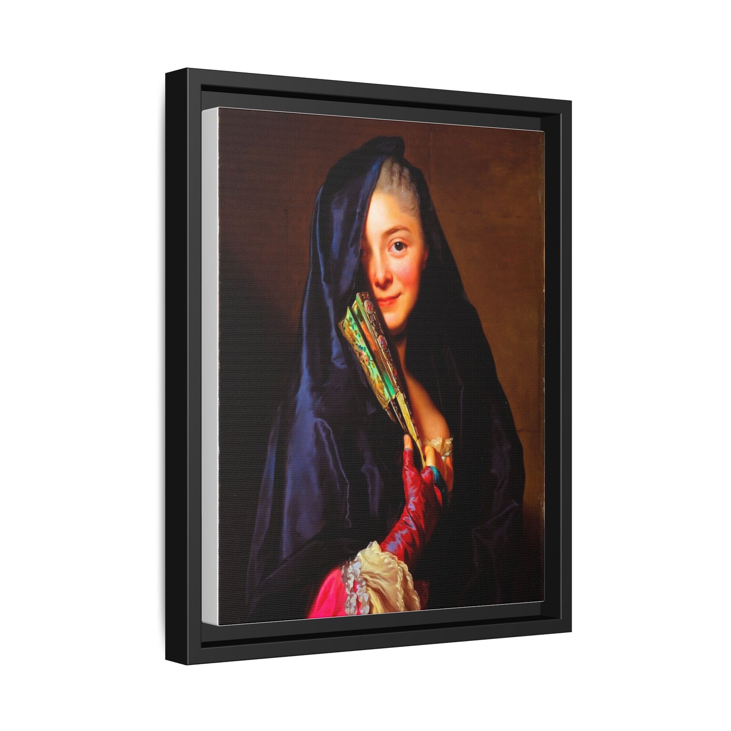Framed Matte Canvas Wall Art — Classical Portrait Print