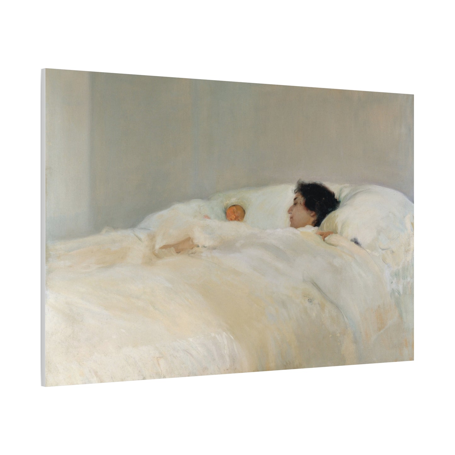 Mother by Joaquin Sorolla y Bastida Art Canvas Print — Serene Nursery Wall Decor