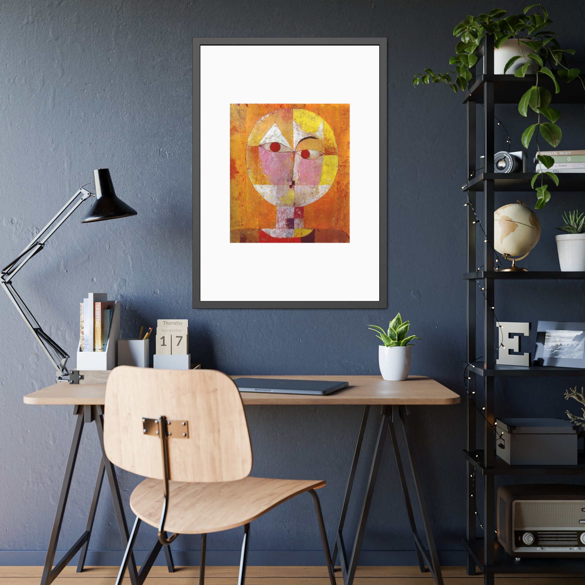 Senecio II by Paul Klee Framed Wall Art Poster