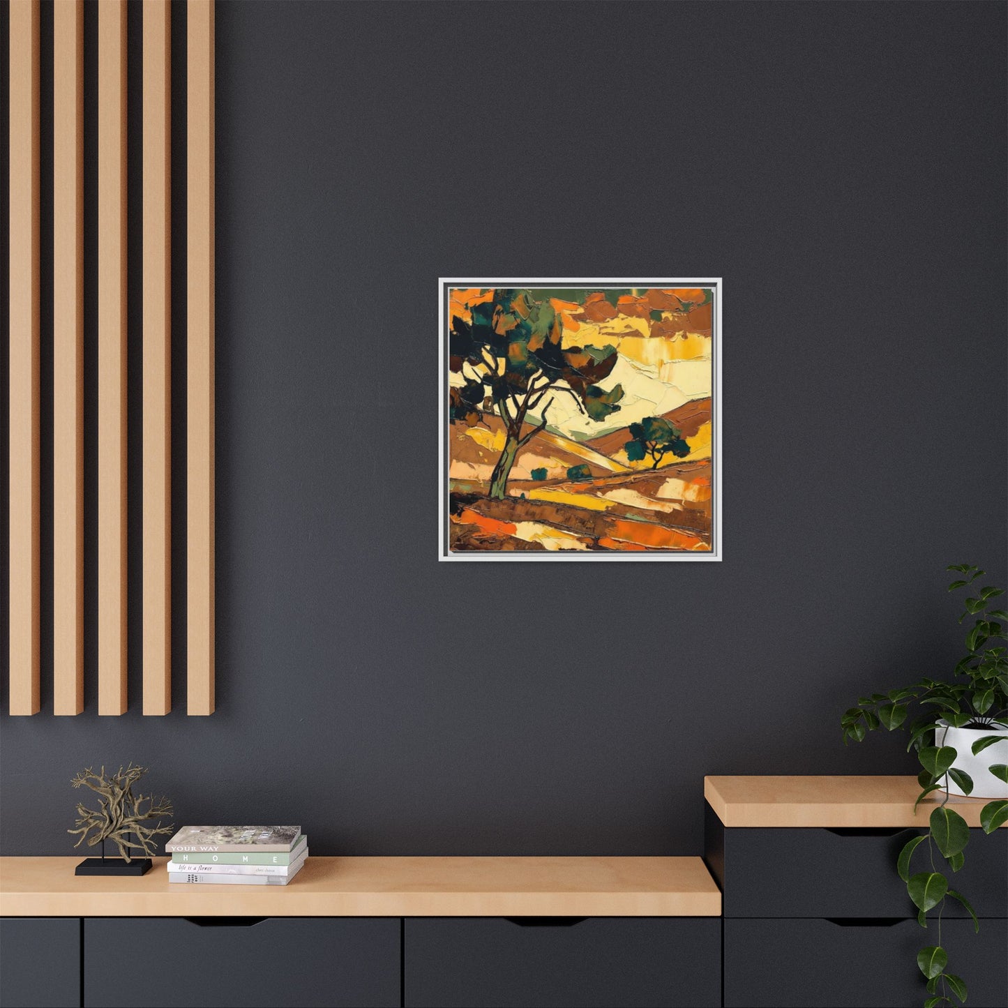 Framed Matte Canvas Landscape Art Print