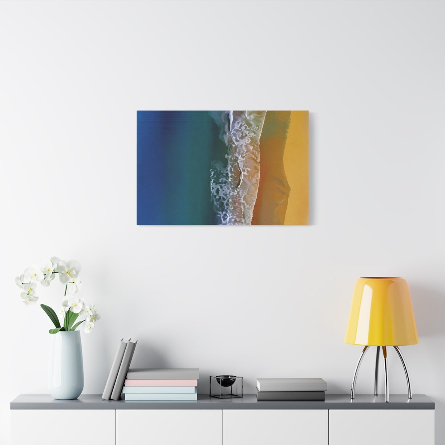 Coastal Waves Matte Canvas Print — Ocean Beach Wall Art