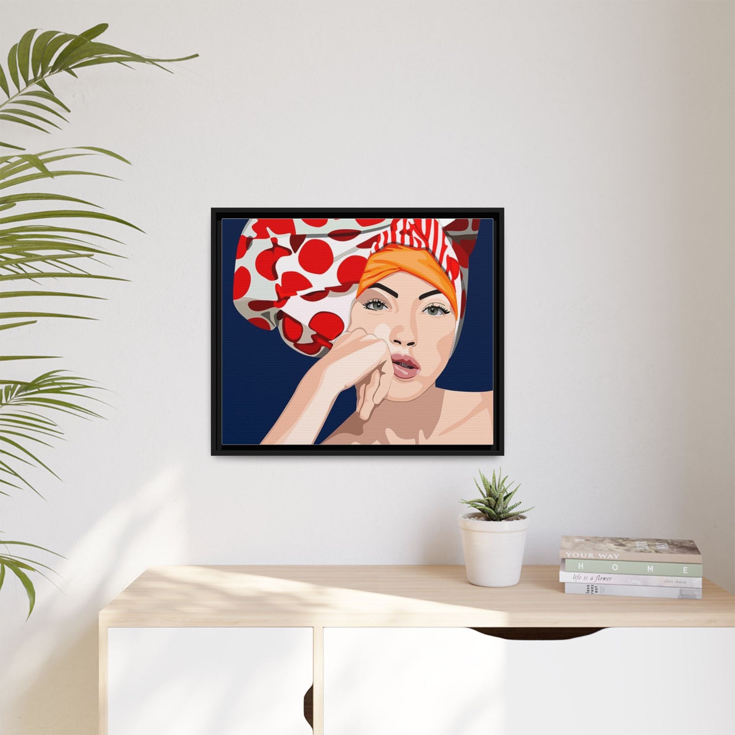 Vivid 20 by Orit Fuchs Pop Art Matte Canvas Framed Wall Art Print