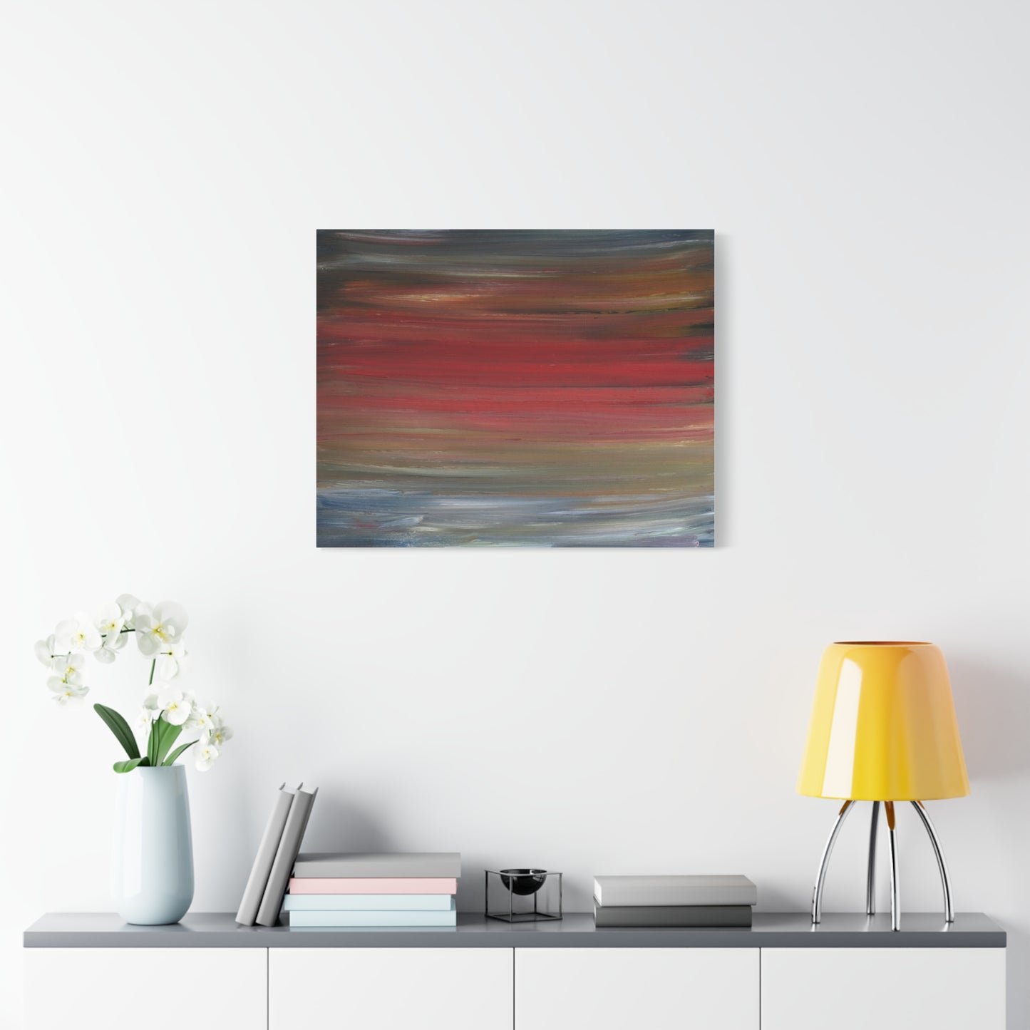 Misty morning by Norman Barrett Matte Canvas Print Wall Art