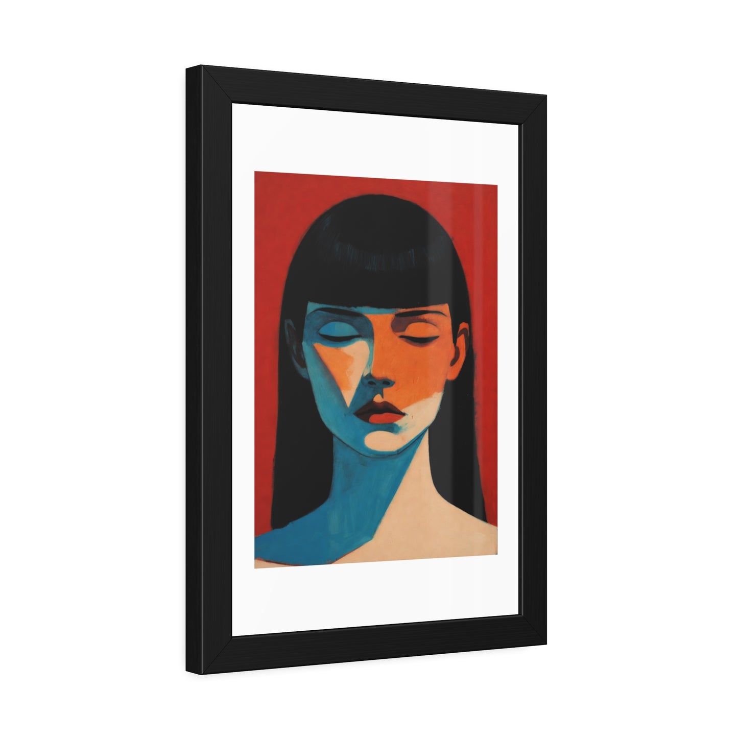 Framed Art Print — Moody Portrait Poster
