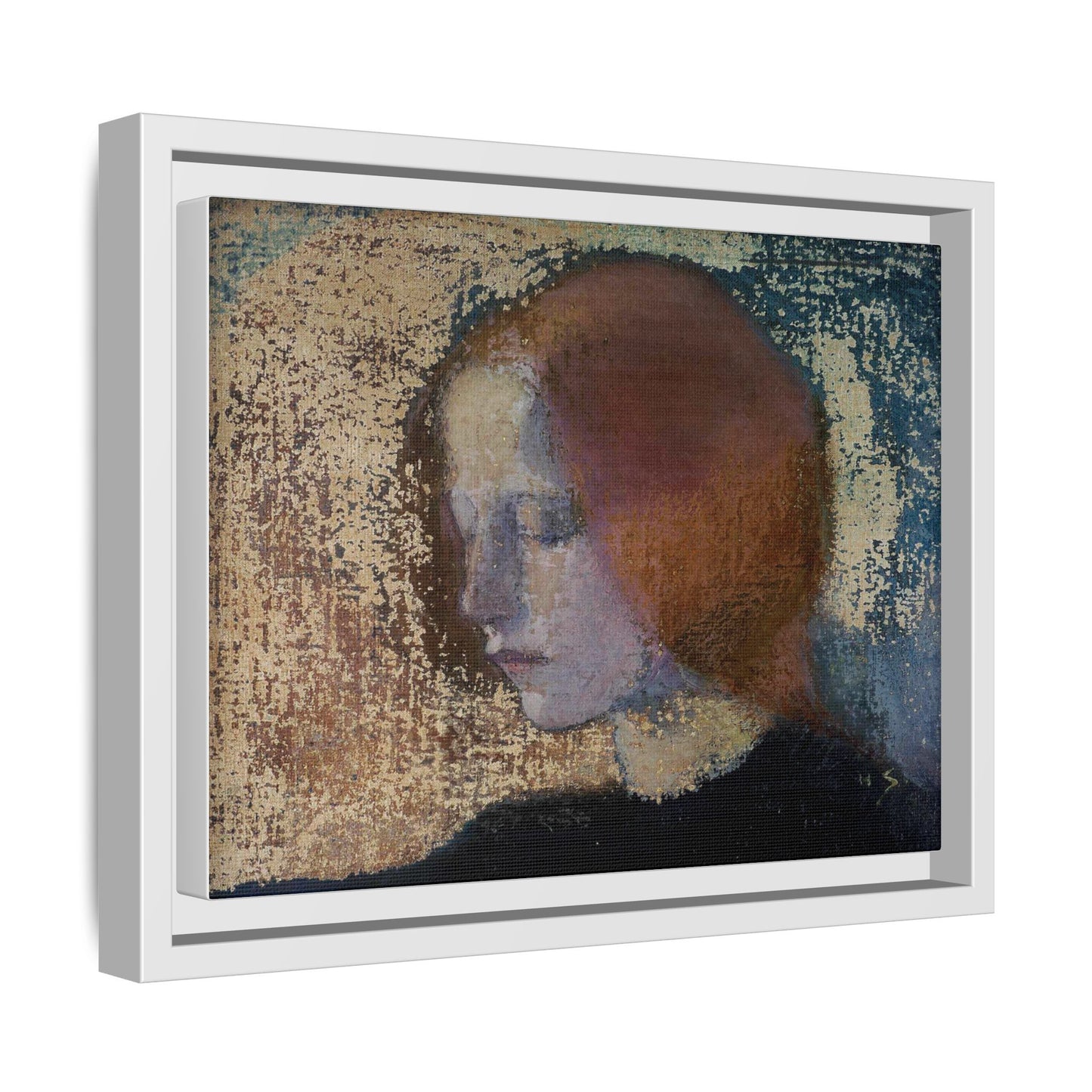 Fragment by Helena Schjerfbeck Framed Matte Canvas Art Print