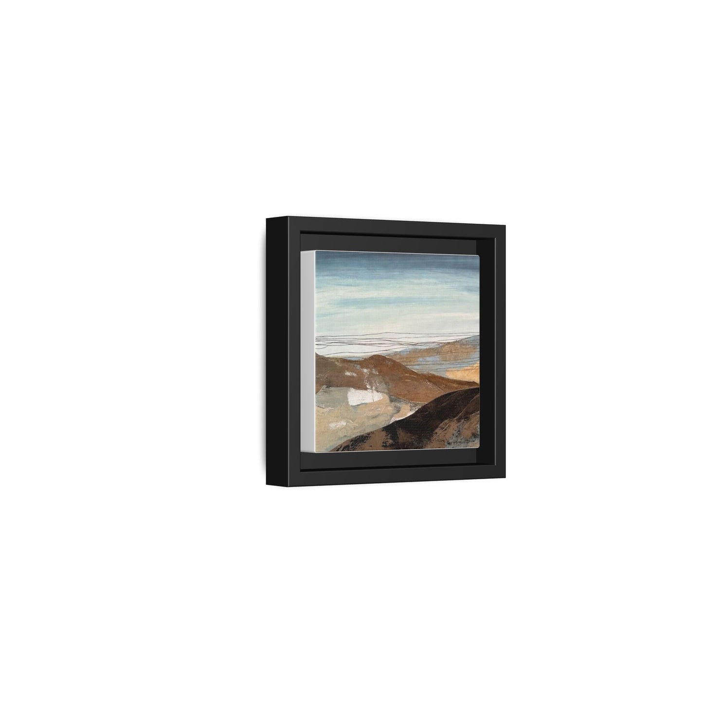 Framed Matte Canvas Art — Serene Abstract Landscape