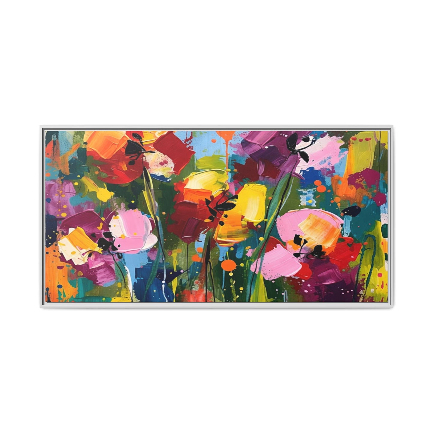 Matte Canvas, Framed (Multi-color)