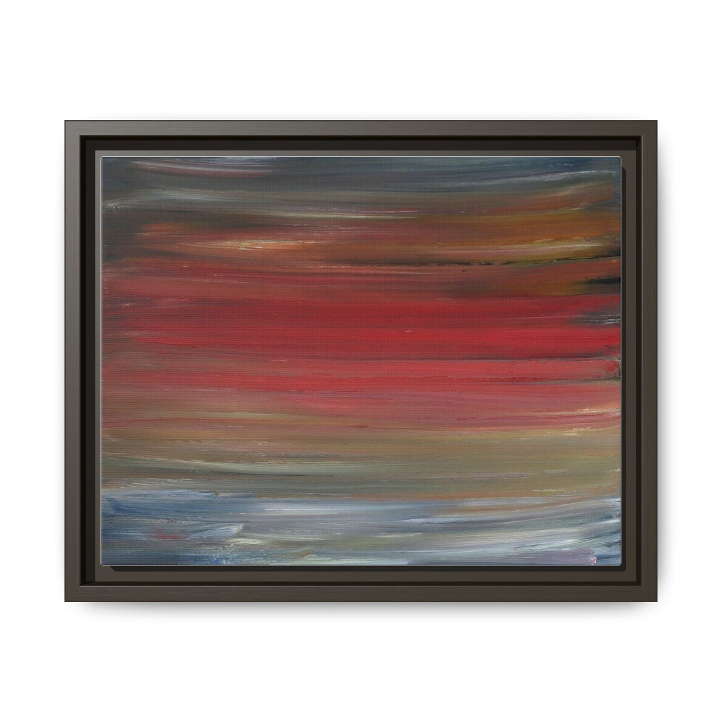 Misty morning by Norman Barrett Framed Matte Canvas Wall Art