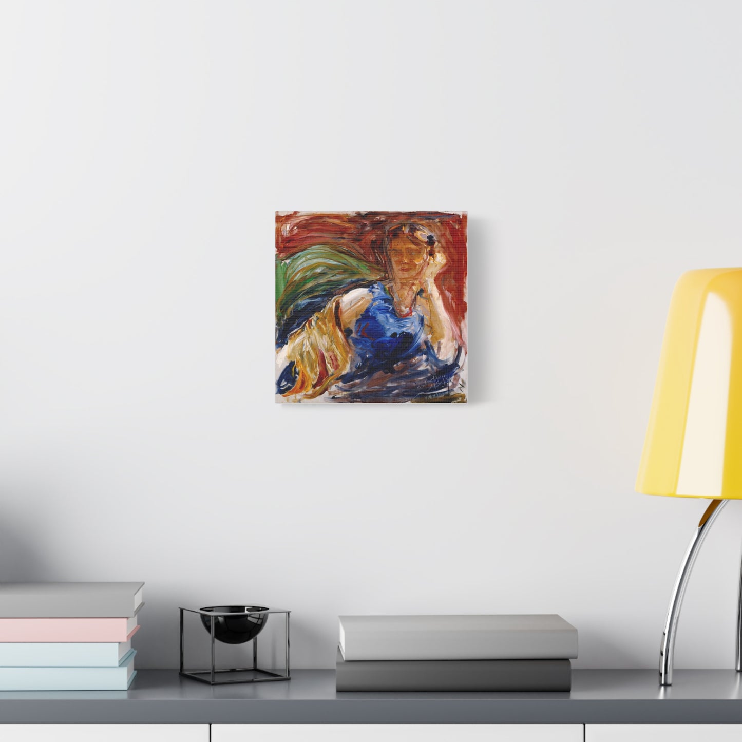 Portrait of hyllis Sjostrom by Akseli Gallen-Kallela Canvas Wall Art Print