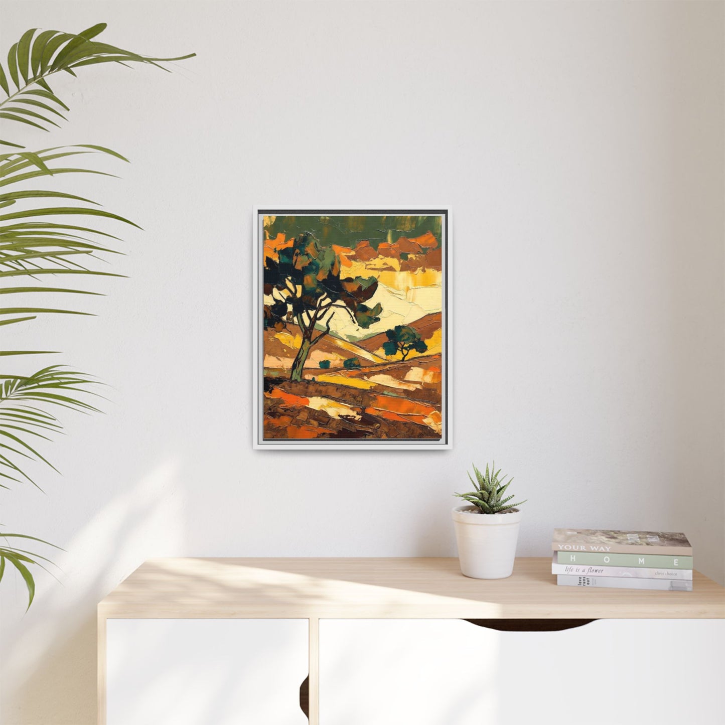 Framed Matte Canvas Landscape Art Print