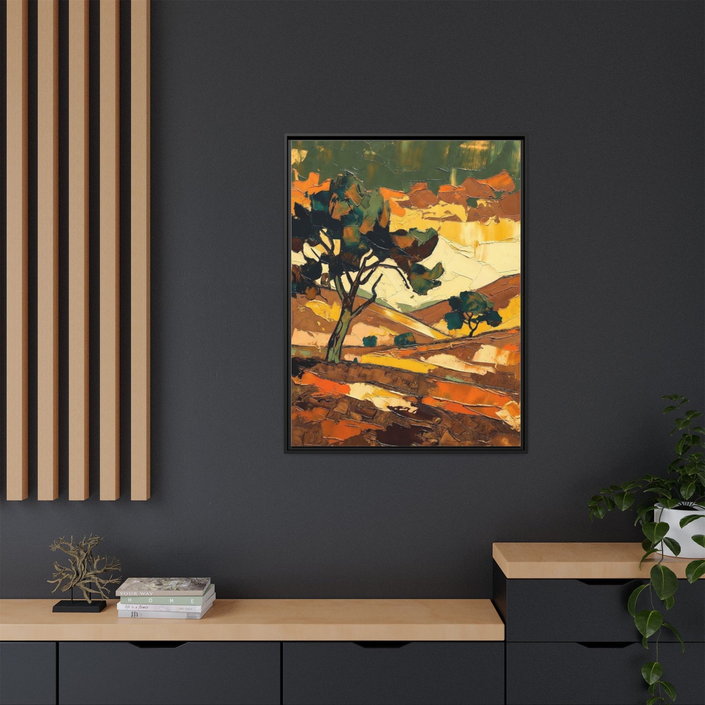 Framed Matte Canvas Landscape Art Print
