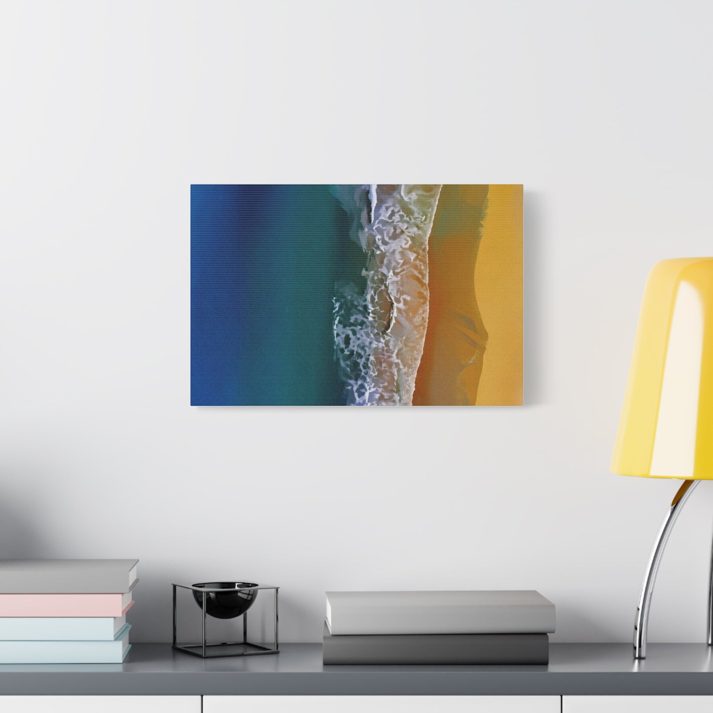 Coastal Waves Matte Canvas Print — Ocean Beach Wall Art