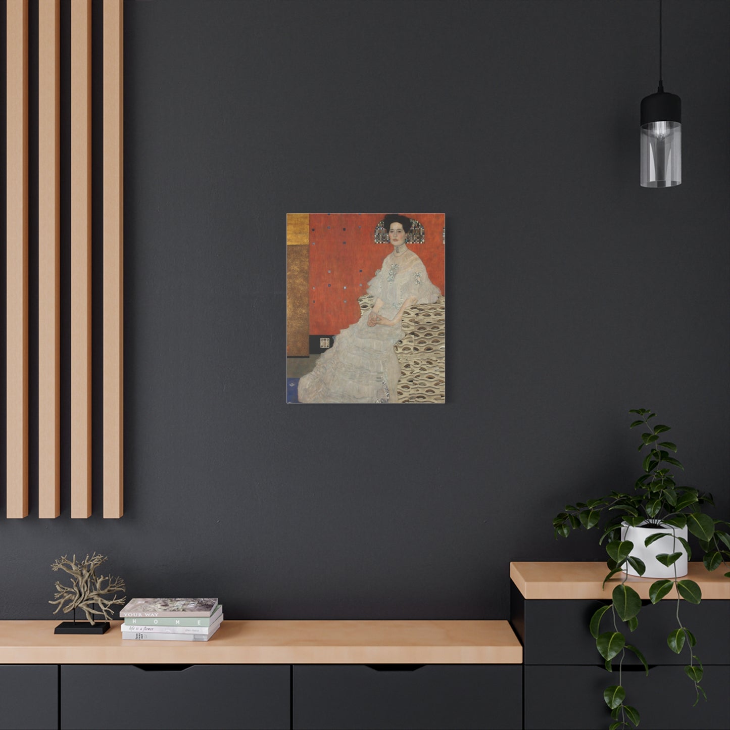Fritza Riedler by Gustav Klimt Matte Canvas Wall Art Print