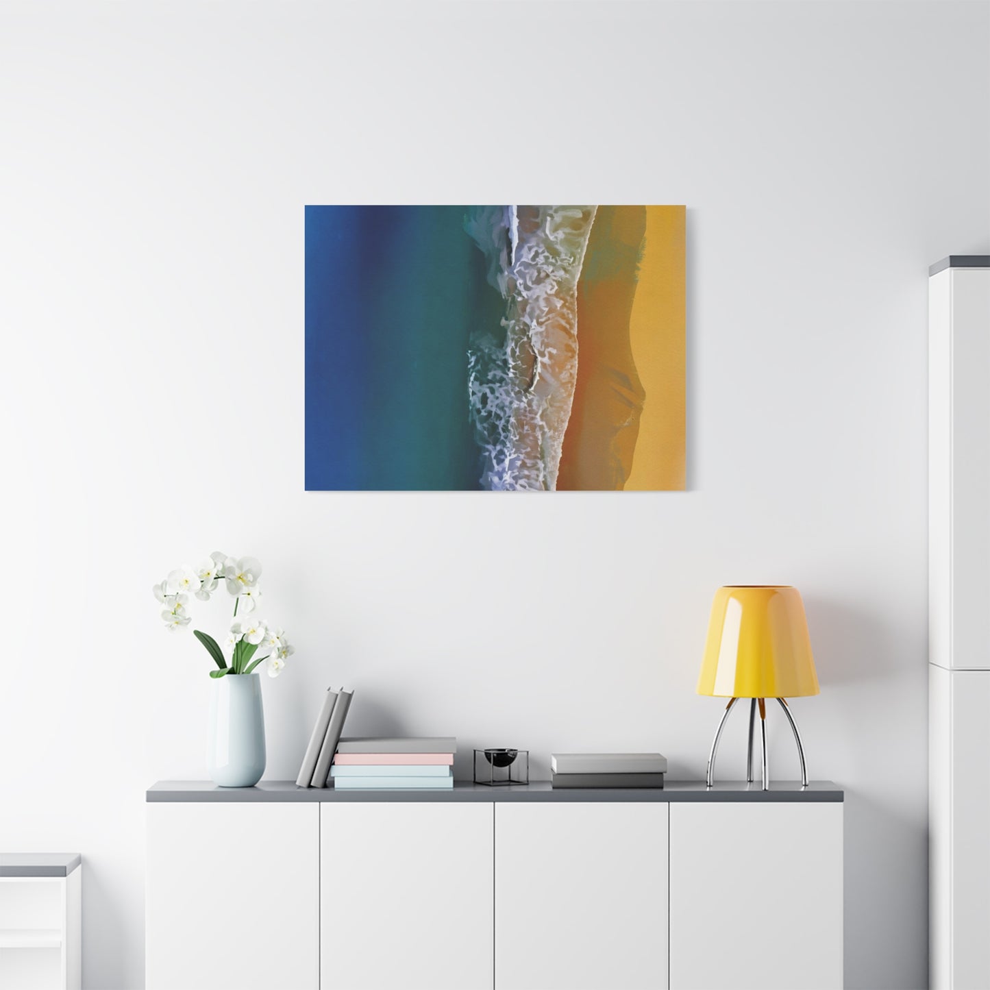 Coastal Waves Matte Canvas Print — Ocean Beach Wall Art