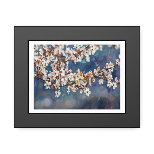 Cherry Blossom Branch Framed Poster — Floral Spring Wall Art Print