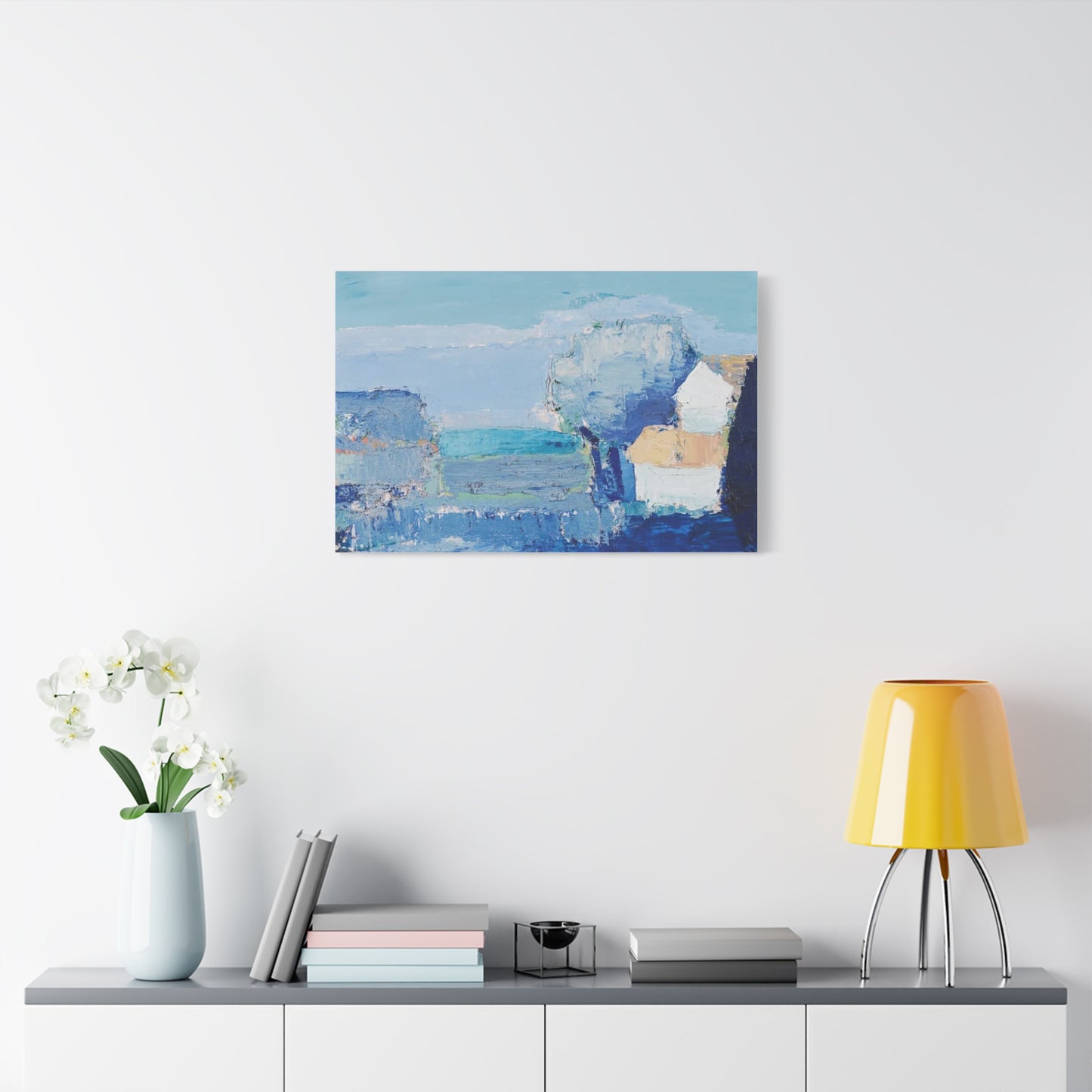 Paysage de Provence by Nicolas de Staël Matte Stretched Wall Art Print