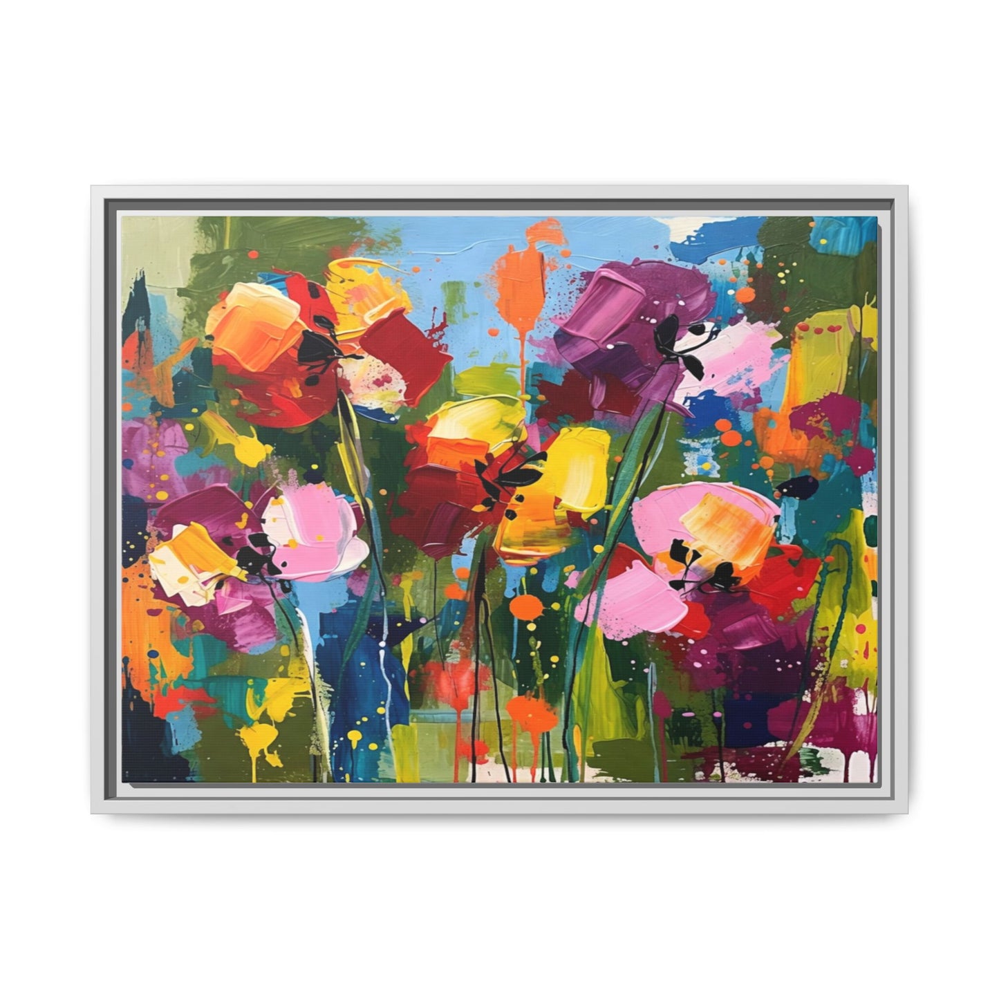 Matte Canvas, Framed (Multi-color)