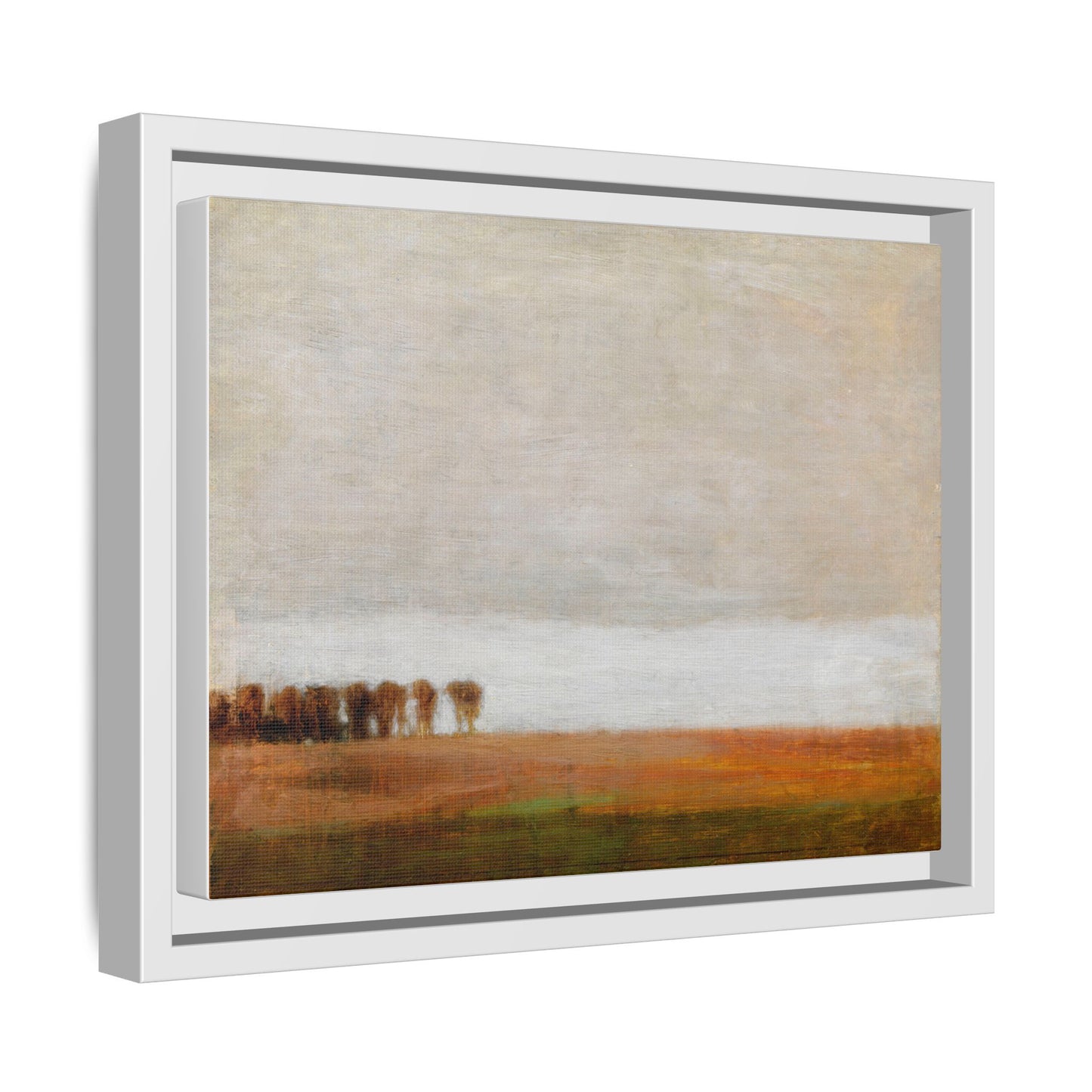 View of Jaegersborg Allé, North of Copenhagen by Vilhelm Hammershøi Framed Matte Canvas Wall Art Print