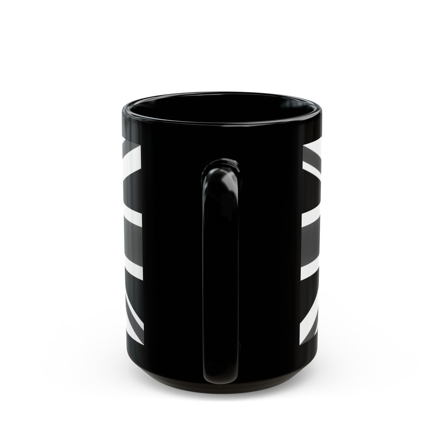 Black Union Jack Mug – Monochrome British Flag Coffee Cup (11oz & 15oz)