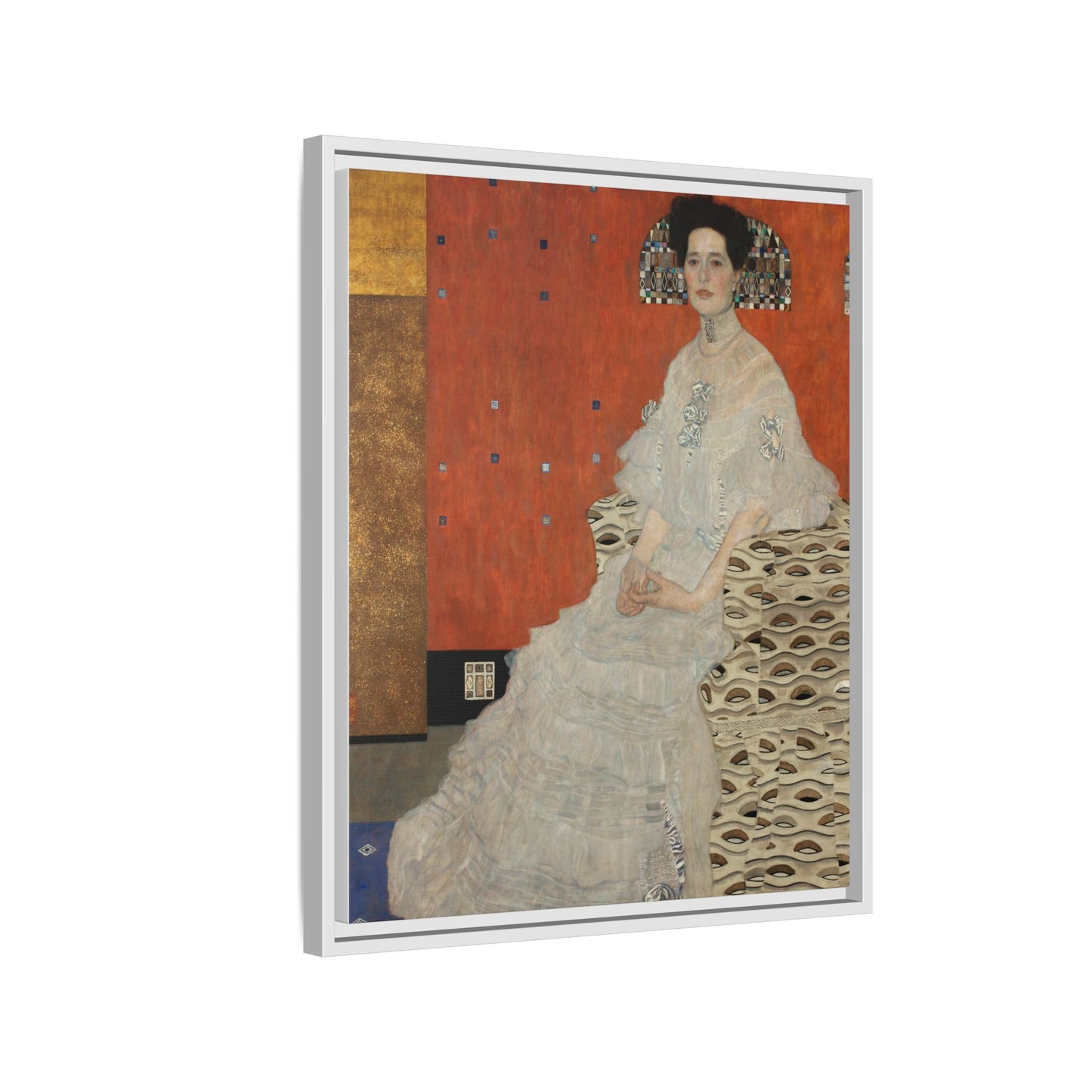 Fritza Riedler by Gustav Klimt Framed Matte Canvas Wall Art Print