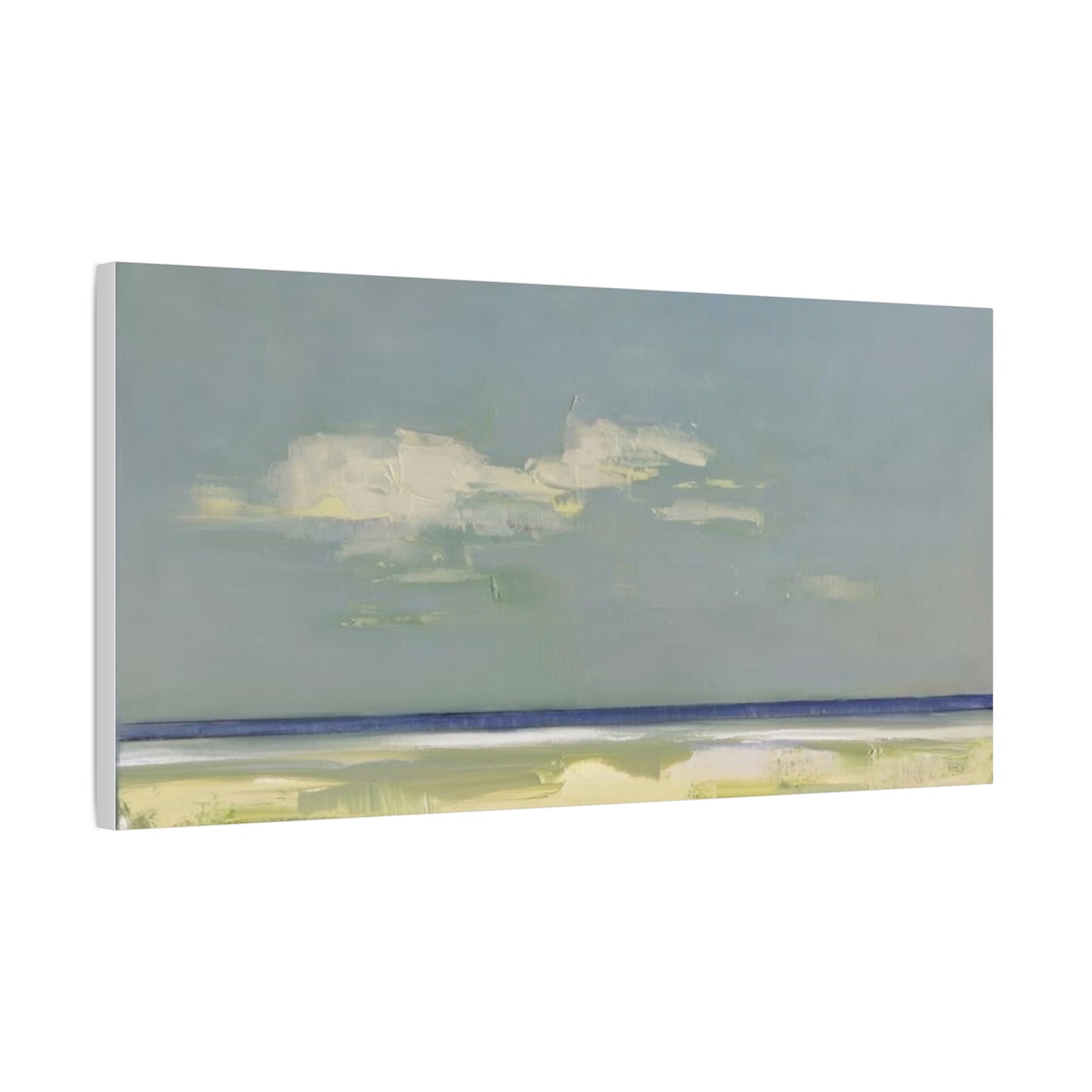 Coastal Breeze Abstract Canvas - Matte Stretched Wall Art