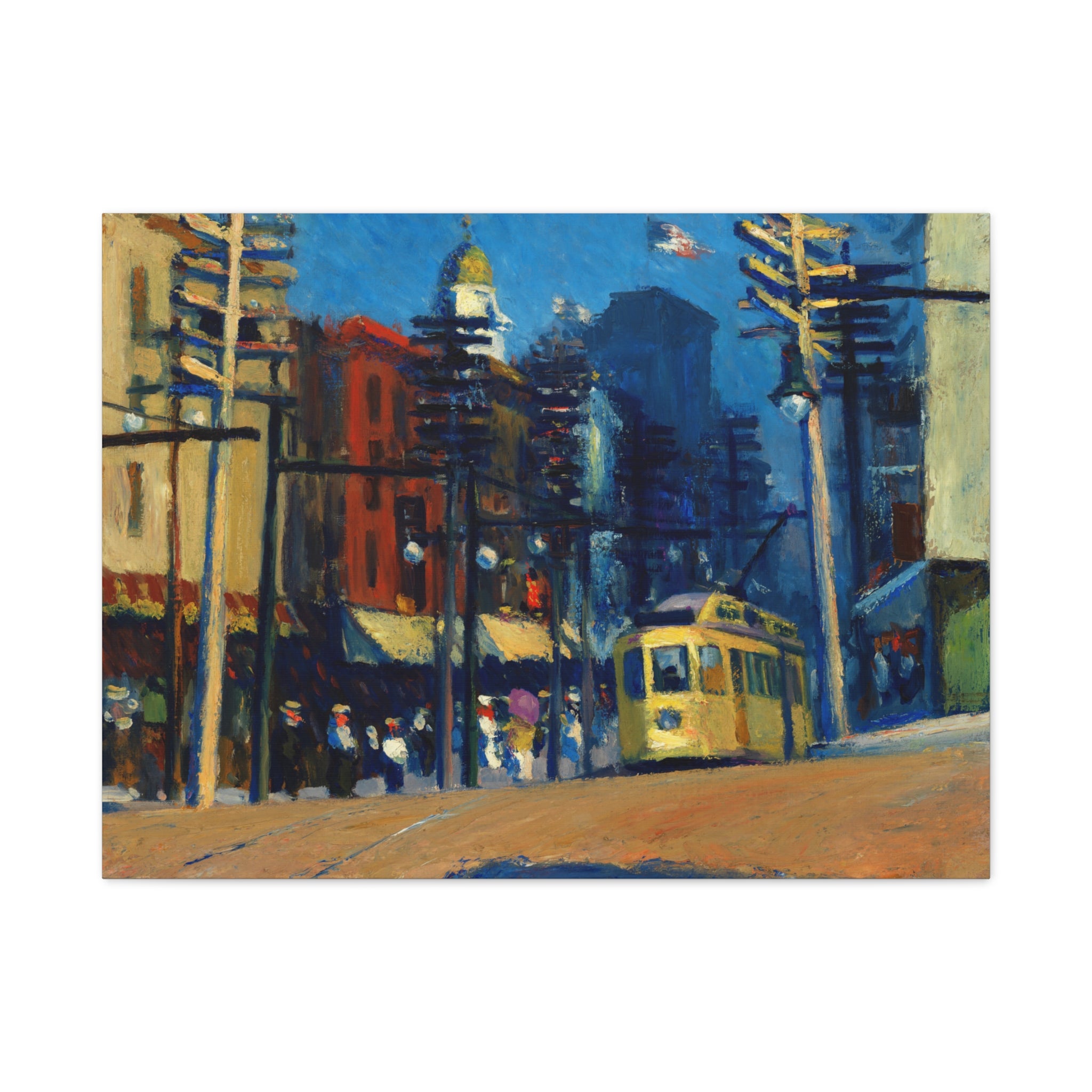 Yonkers by Edward Hopper Matte Canvas Wall Art Print
