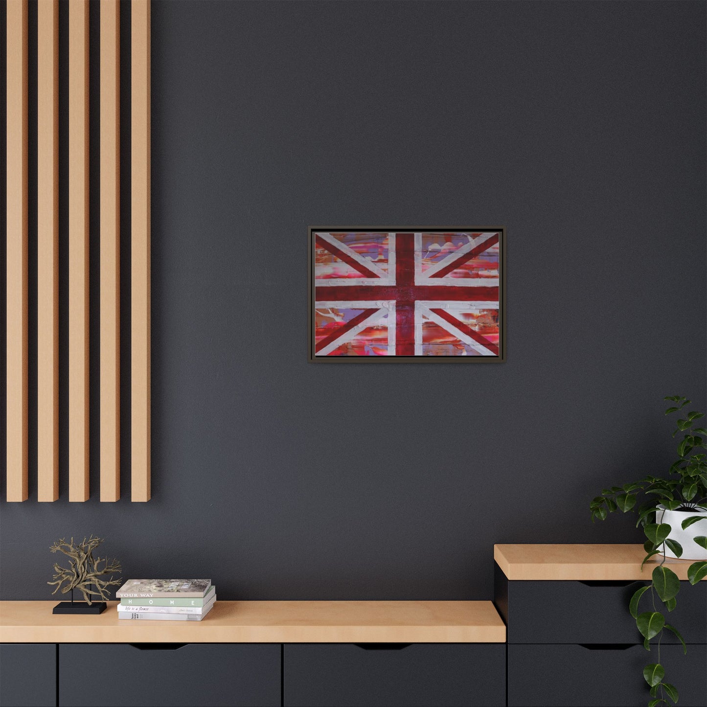 Union Jack is back! by Norman Barrett Framed Matte Canvas Print Wall Art