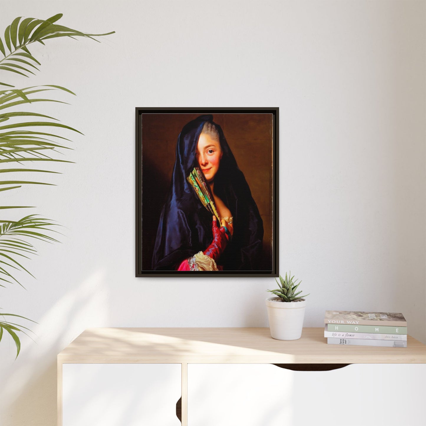 Framed Matte Canvas Wall Art — Classical Portrait Print